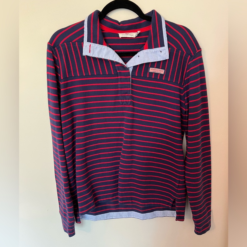 Vineyard Vines 3/4 Button Up Pullover Shep Shirt
